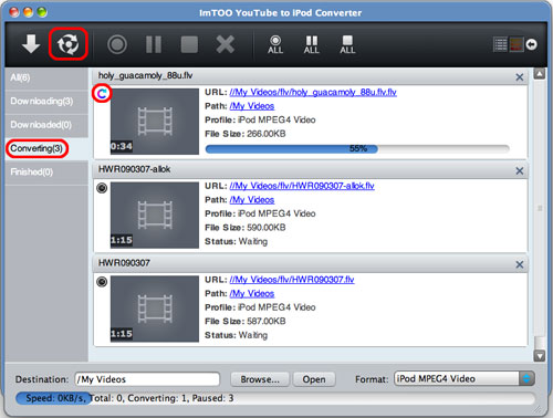 ImTOO YouTube to iPod Converter for Mac