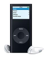 iPod nano. Holds music and photos. 2GB, 4GB, 8GB.