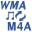 Convert video to WMA and M4A